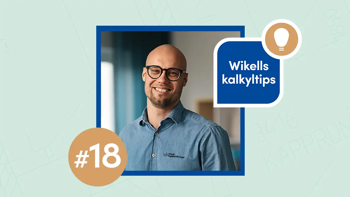 Porträtt av Daniel Sandström kopplat till serien Wikells kalkyltips, avsnitt 18.