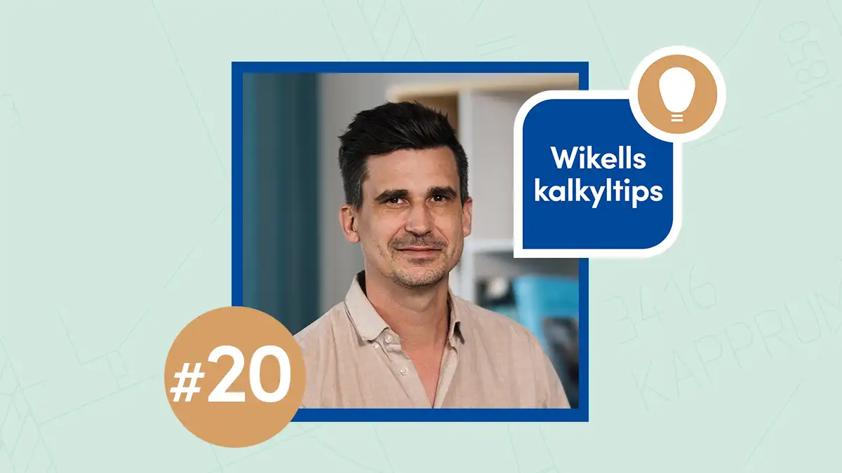 Porträtt av Martin Söderberg kopplat till serien Wikells kalkyltips, avsnitt 20.