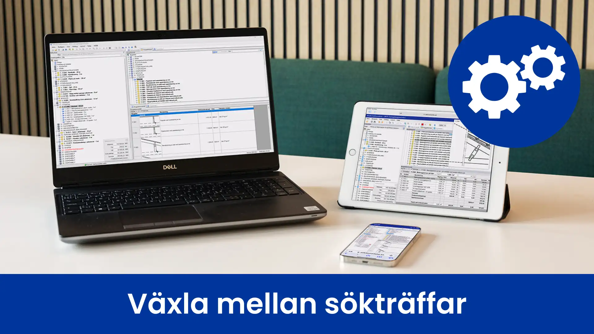 Utbildningsfilm: Växla mellan sökträffar i Wikells Sektionsdata.