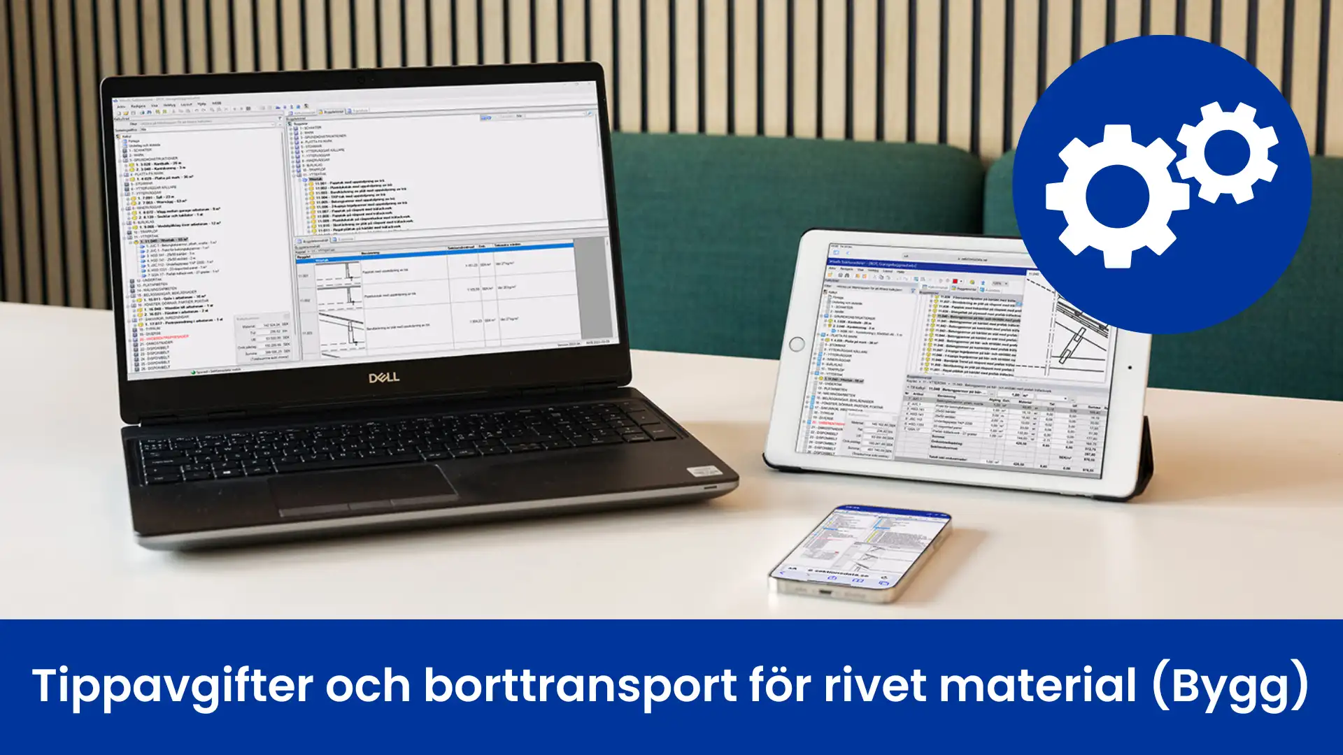 Utbildningsfilm: Tippavgifter och borttransport för rivet material i Wikells Sektionsdata Bygg.